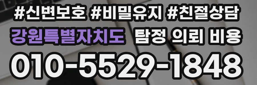 강원특별자치도 탐정 의뢰 비용