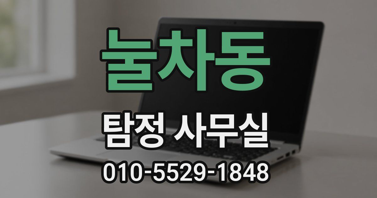 눌차동 탐정 사무실