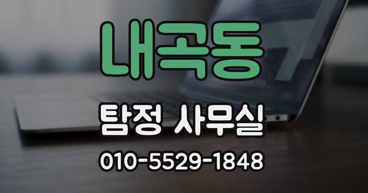 내곡동 탐정 사무실