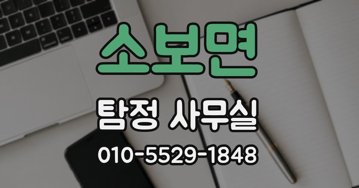 소보면 탐정 사무실