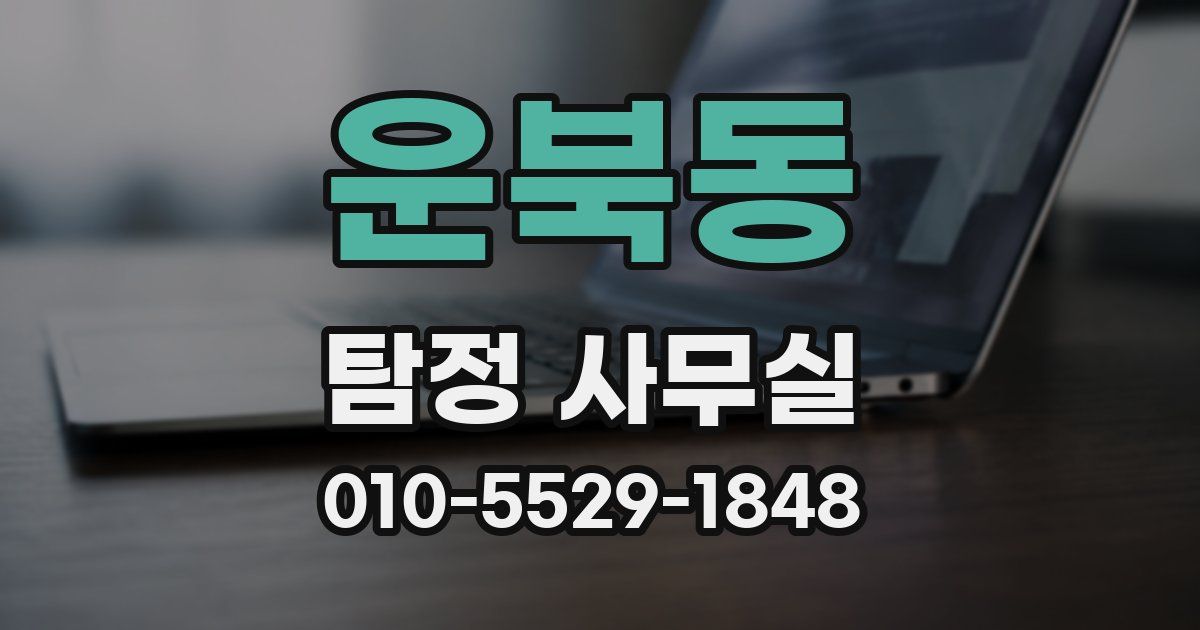 운북동 탐정 사무실