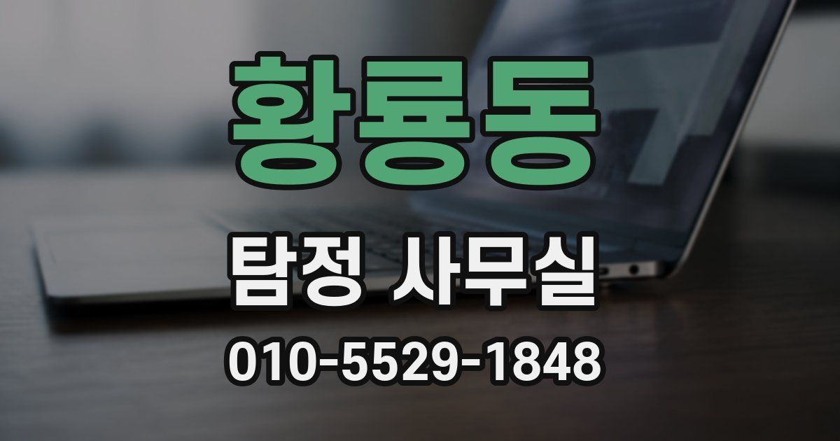 황룡동 탐정 사무실