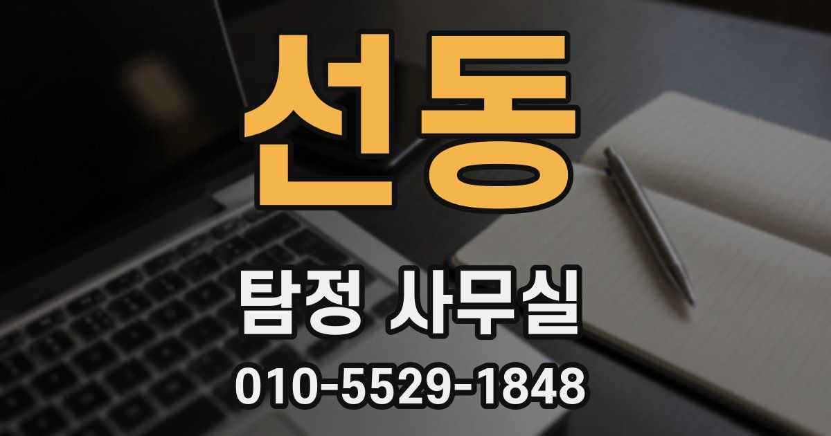 선동 탐정 사무실