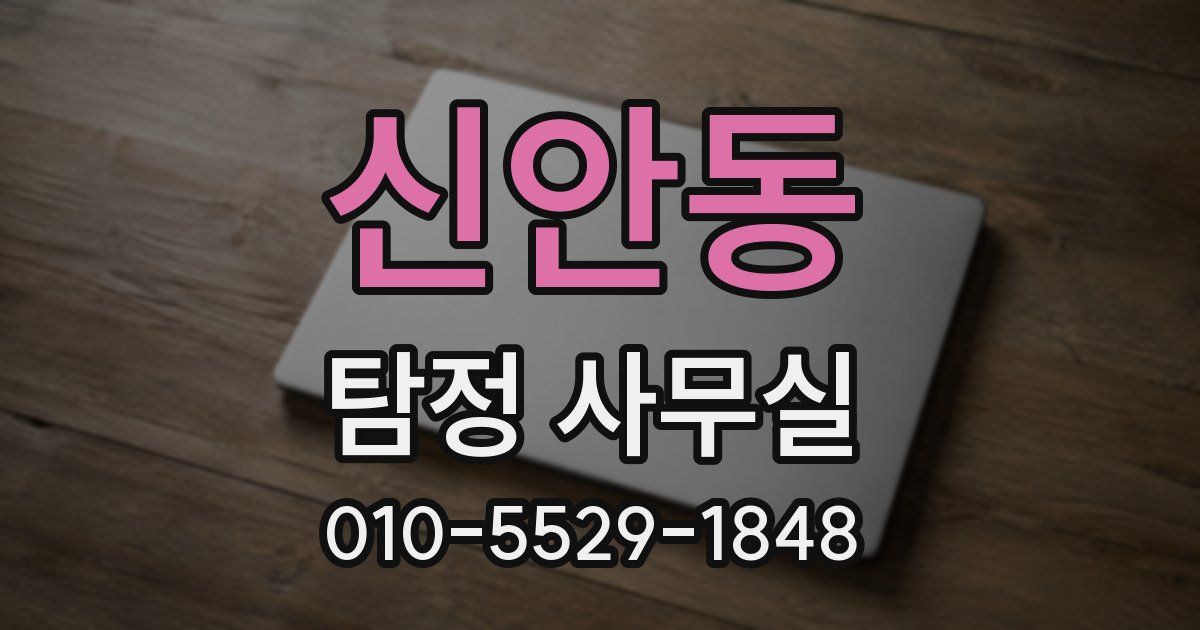 신안동 탐정 사무실