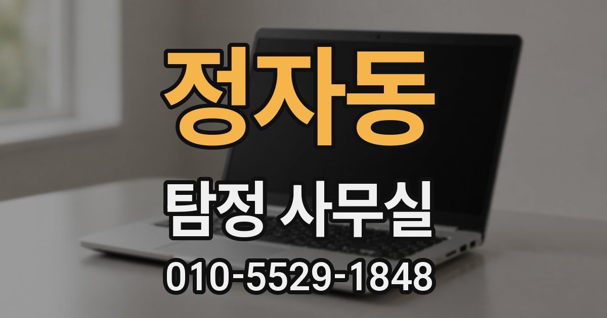 정자동 탐정 사무실