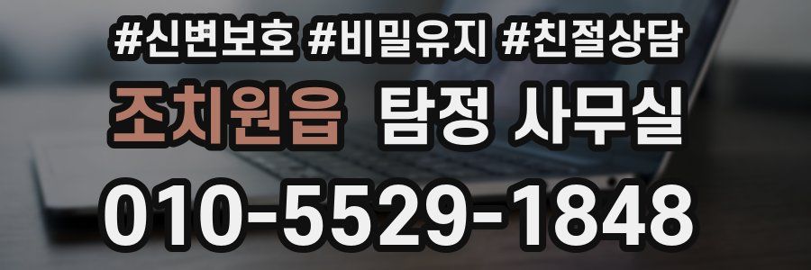 조치원읍 탐정 사무실