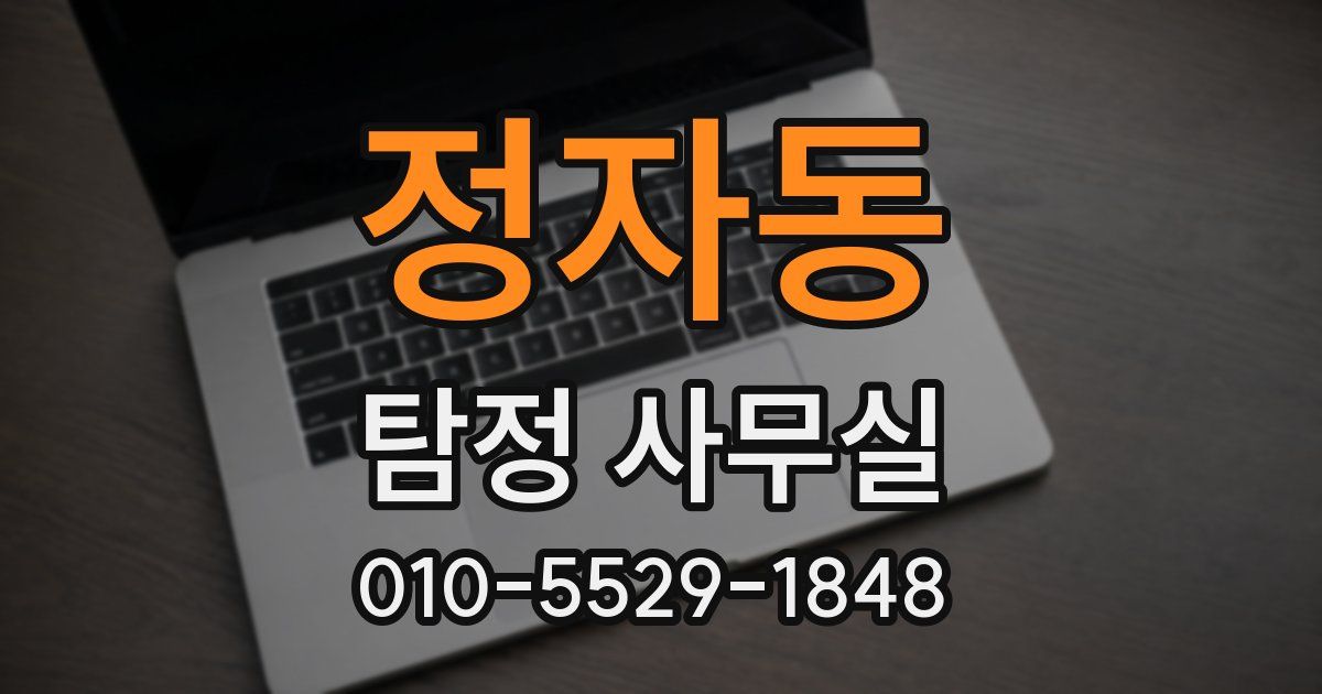 정자동 탐정 사무실