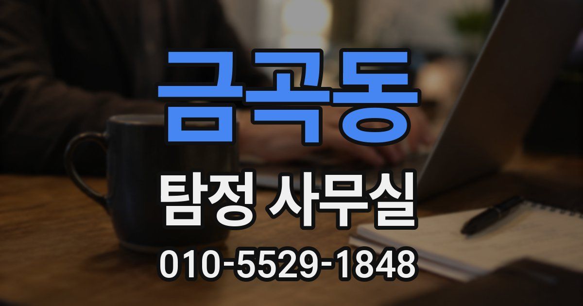 금곡동 탐정 사무실