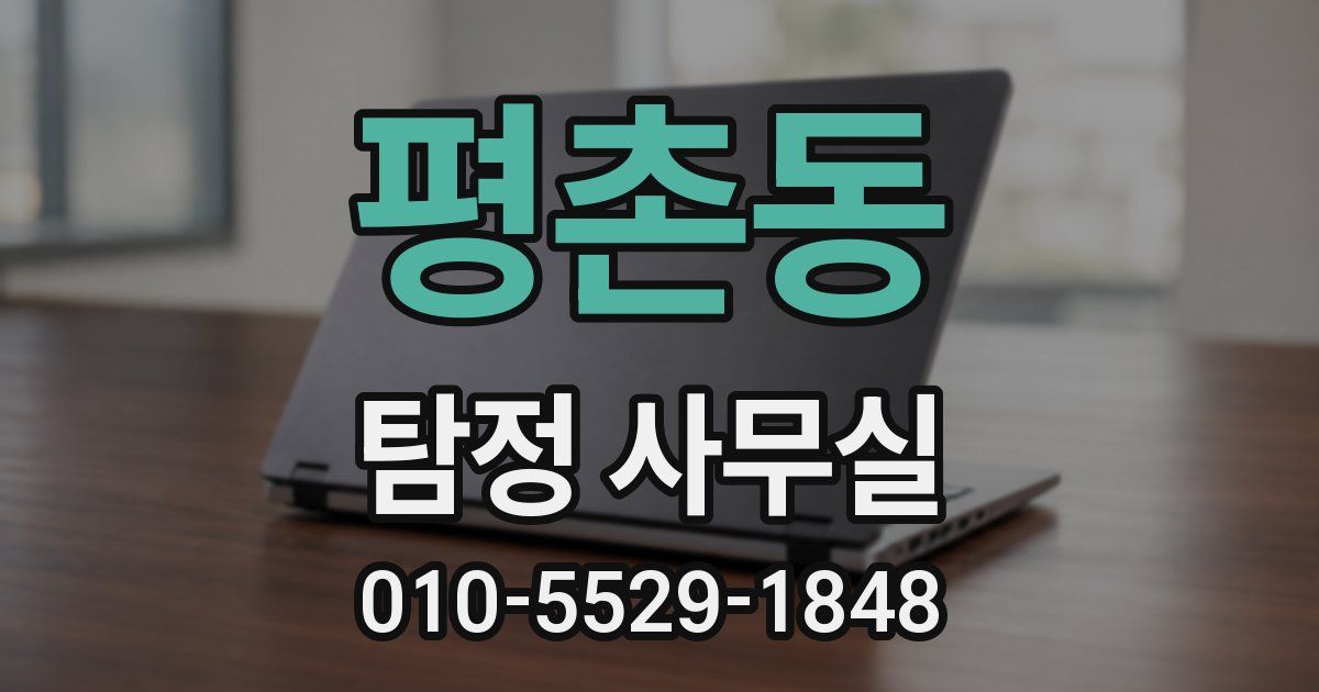평촌동 탐정 사무실
