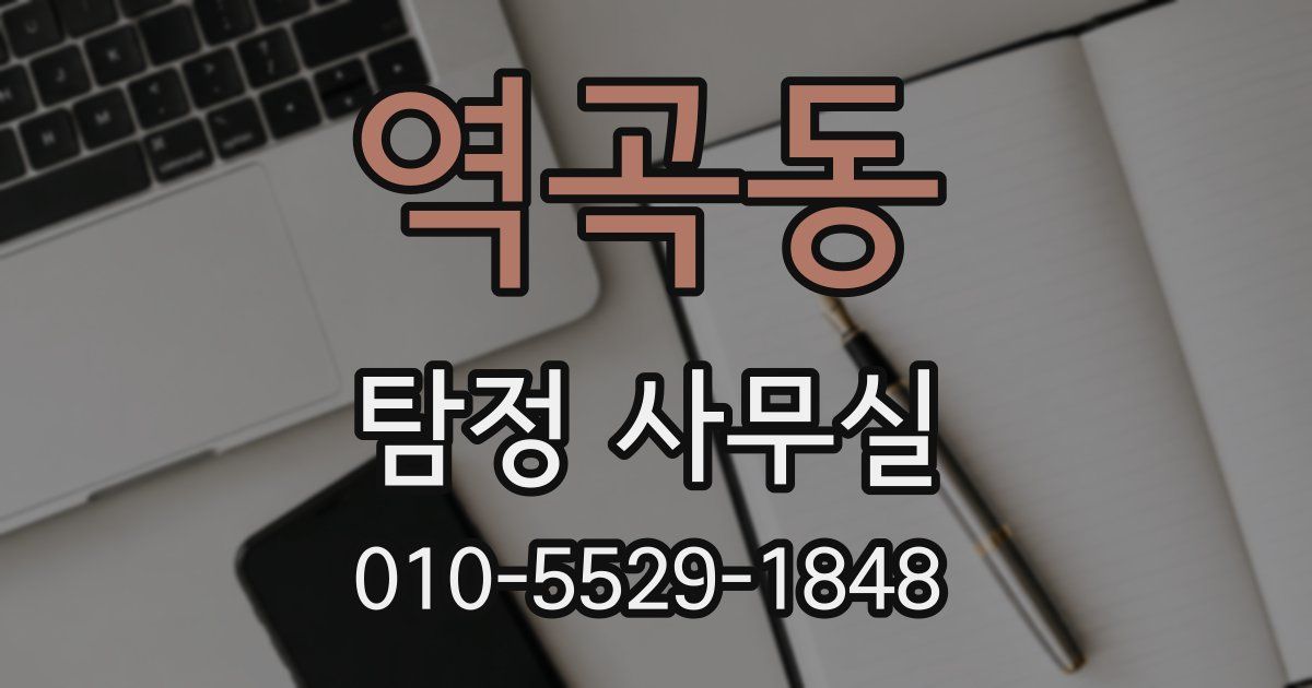 역곡동 탐정 사무실
