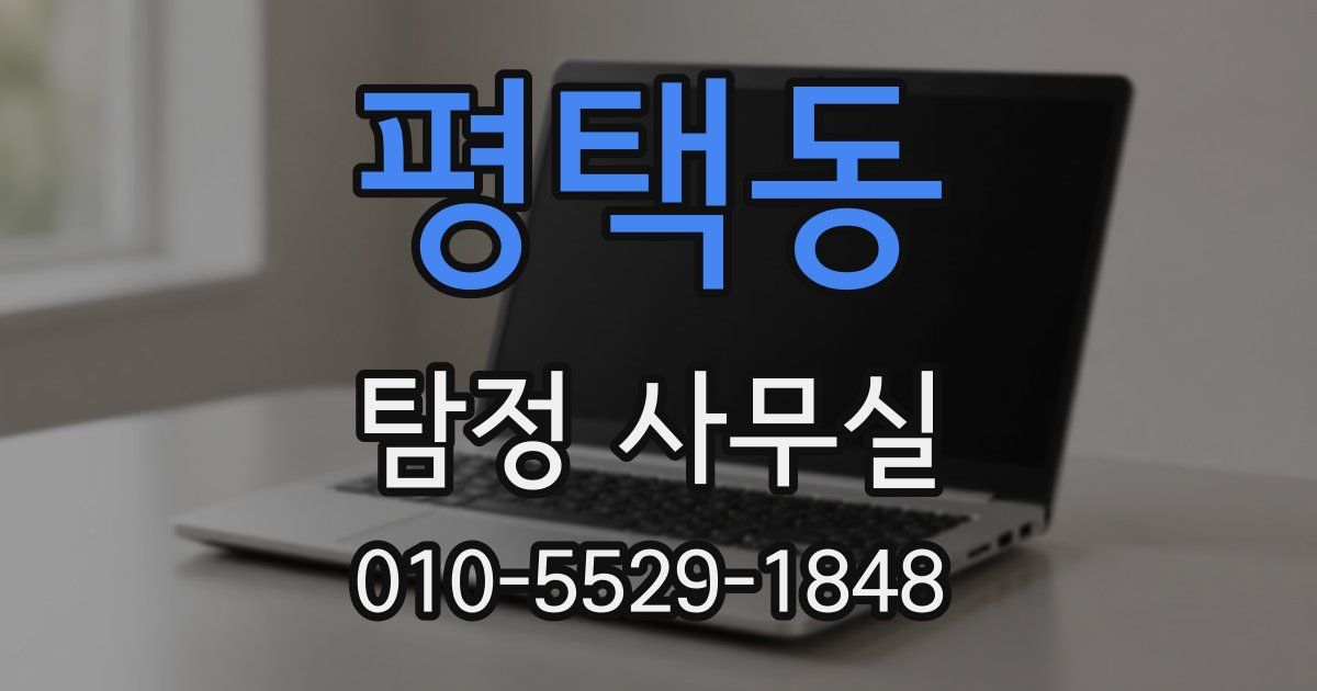 평택동 탐정 사무실