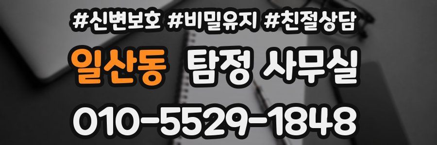 일산동 탐정 사무실