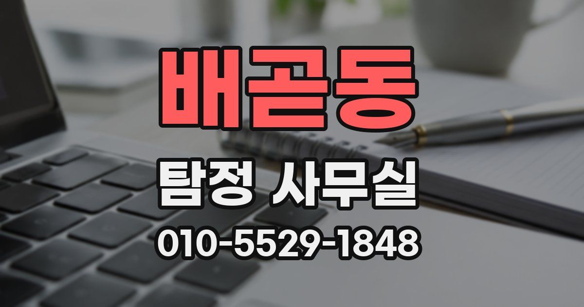 배곧동 탐정 사무실