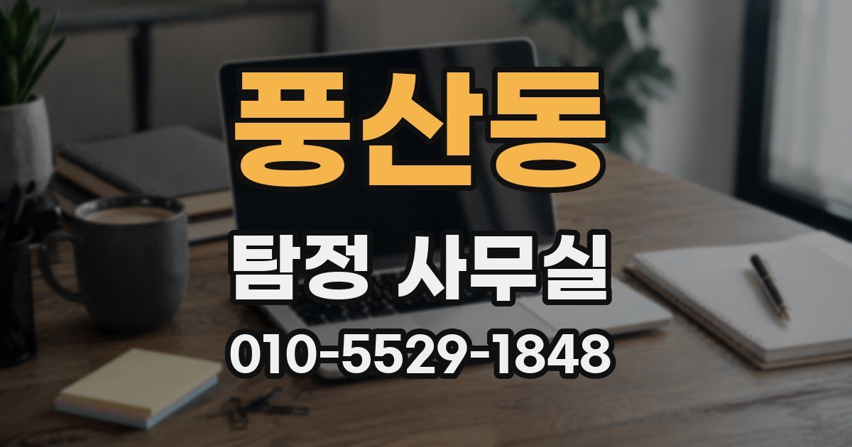 풍산동 탐정 사무실
