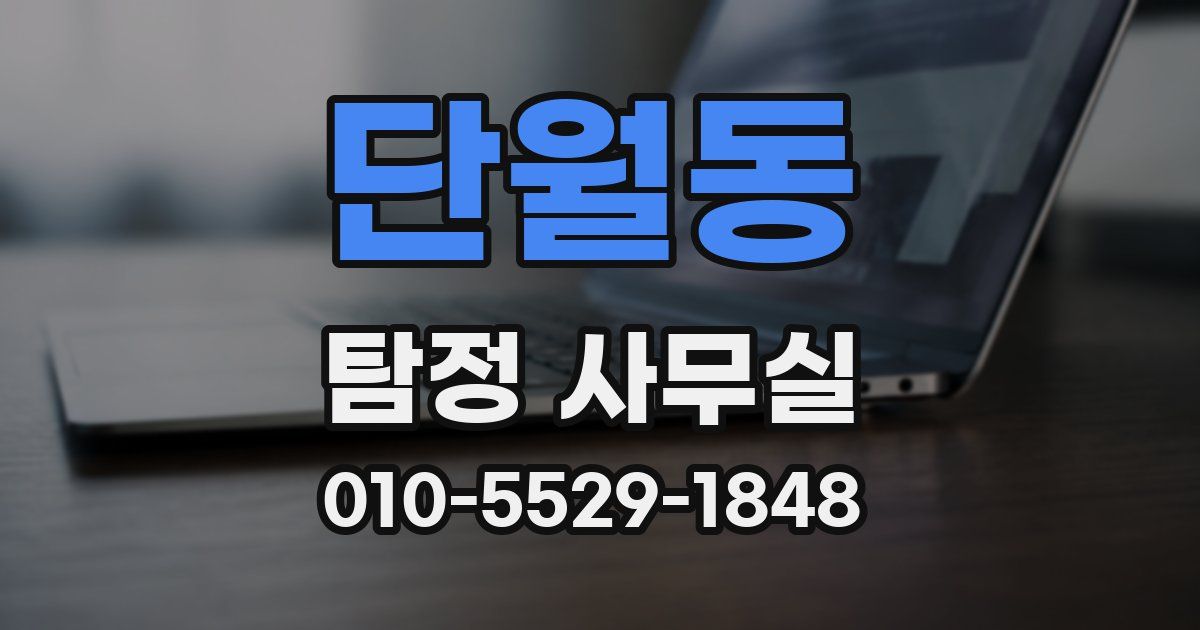단월동 탐정 사무실