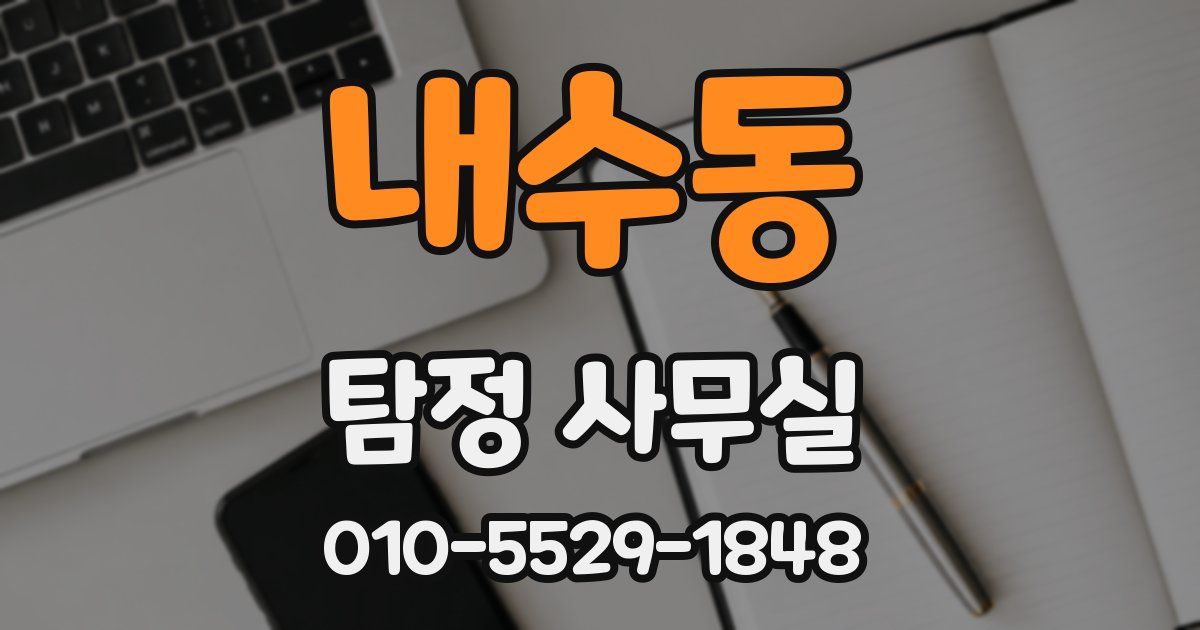 내수동 탐정 사무실