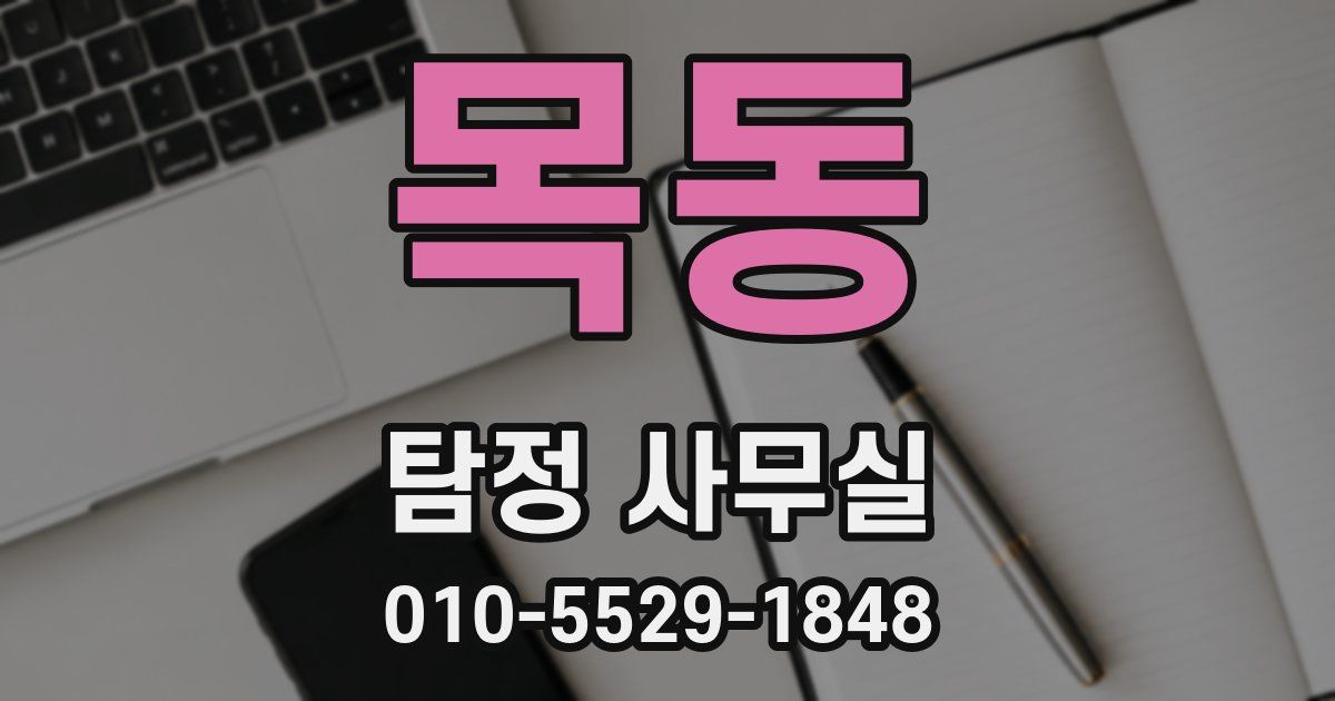 목동 탐정 사무실