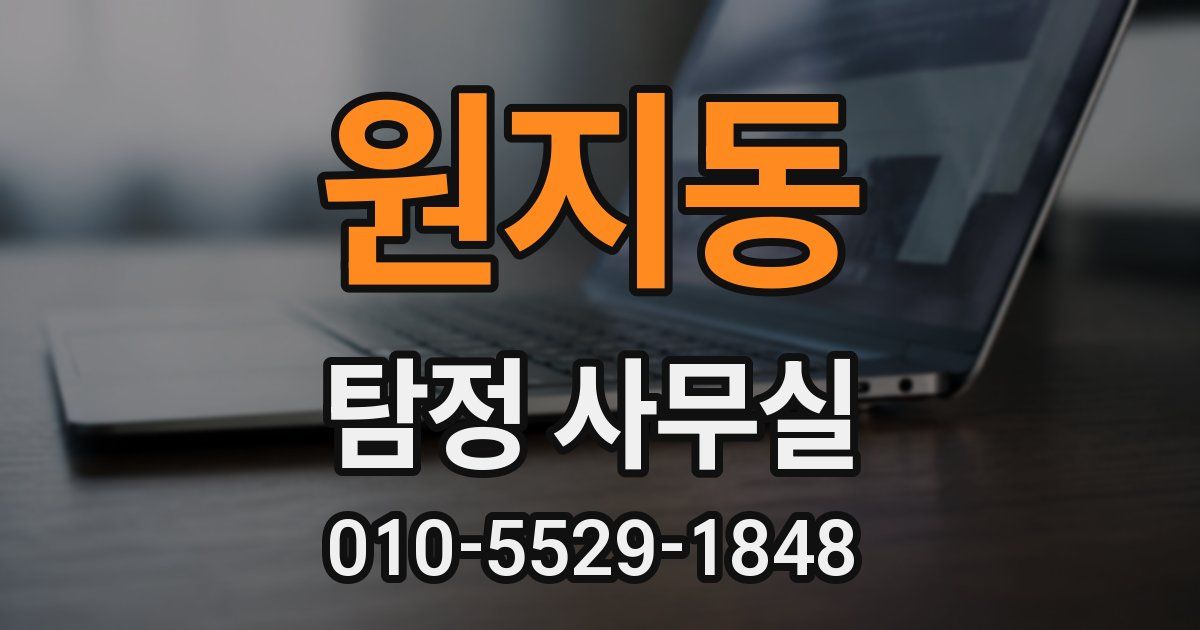 원지동 탐정 사무실
