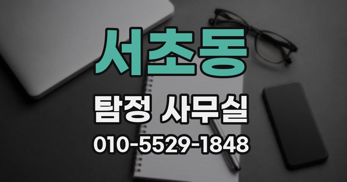 서초동 탐정 사무실