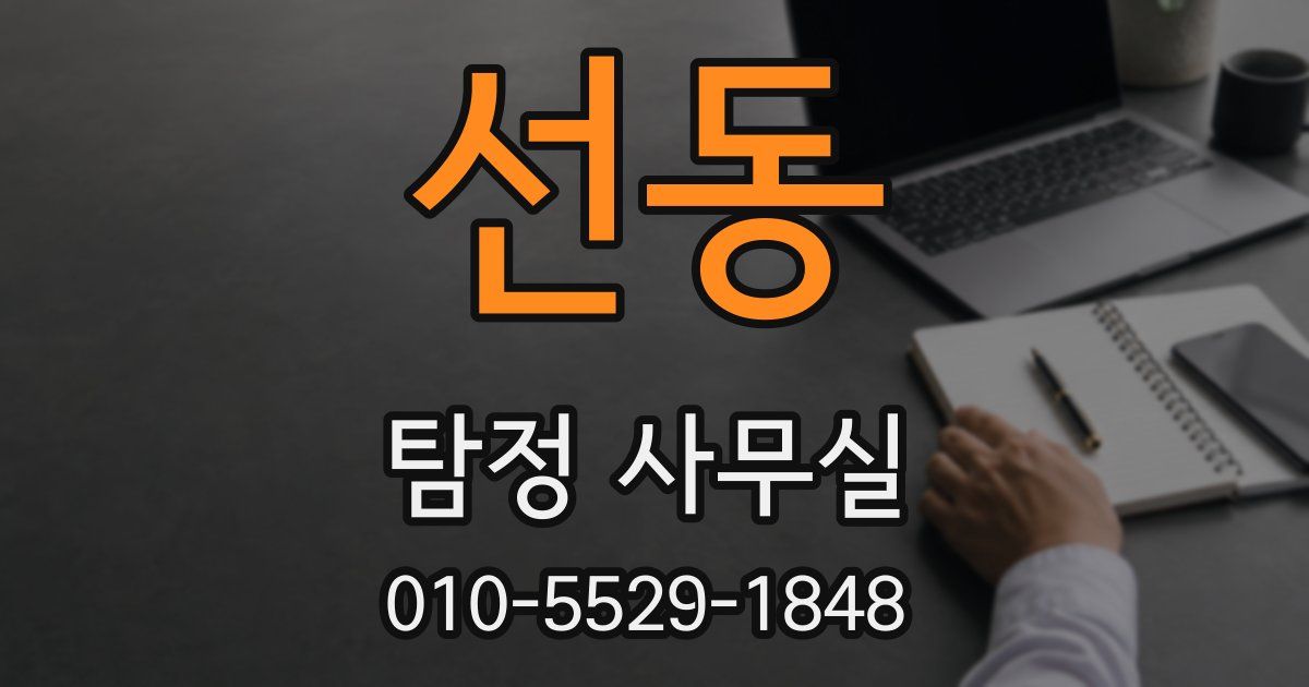 선동 탐정 사무실