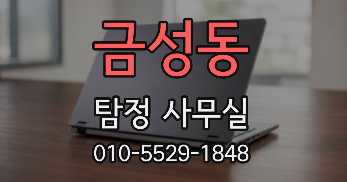 금성동 탐정 사무실