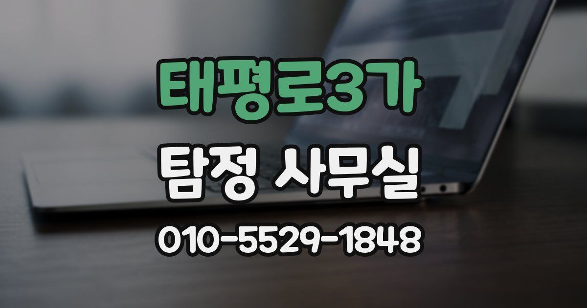 태평로3가 탐정 사무실