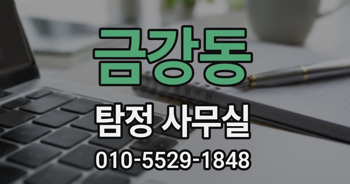 금강동 탐정 사무실