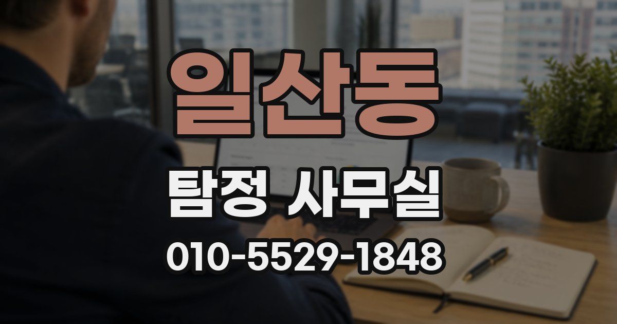 일산동 탐정 사무실