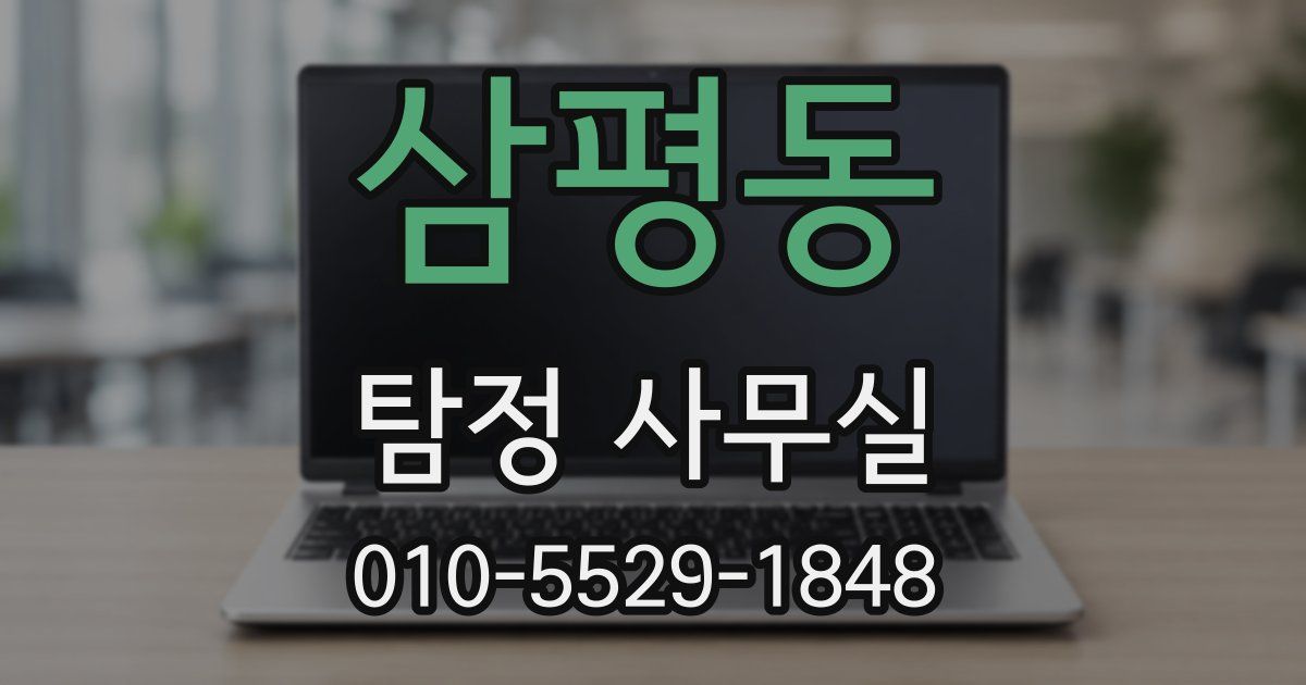 삼평동 탐정 사무실