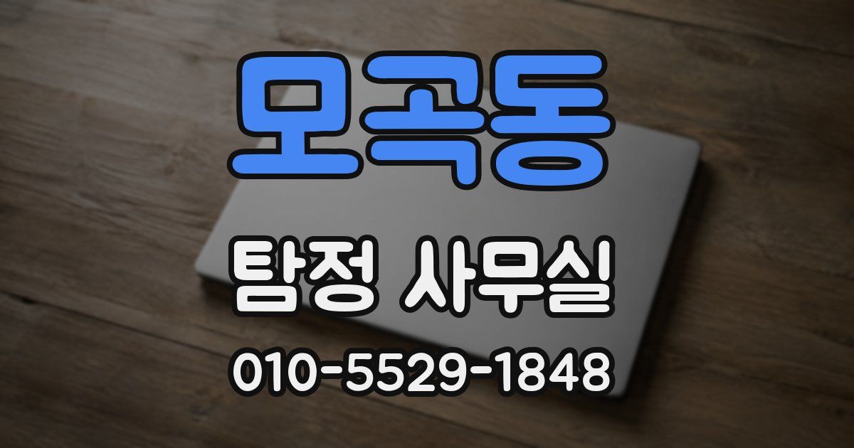 모곡동 탐정 사무실