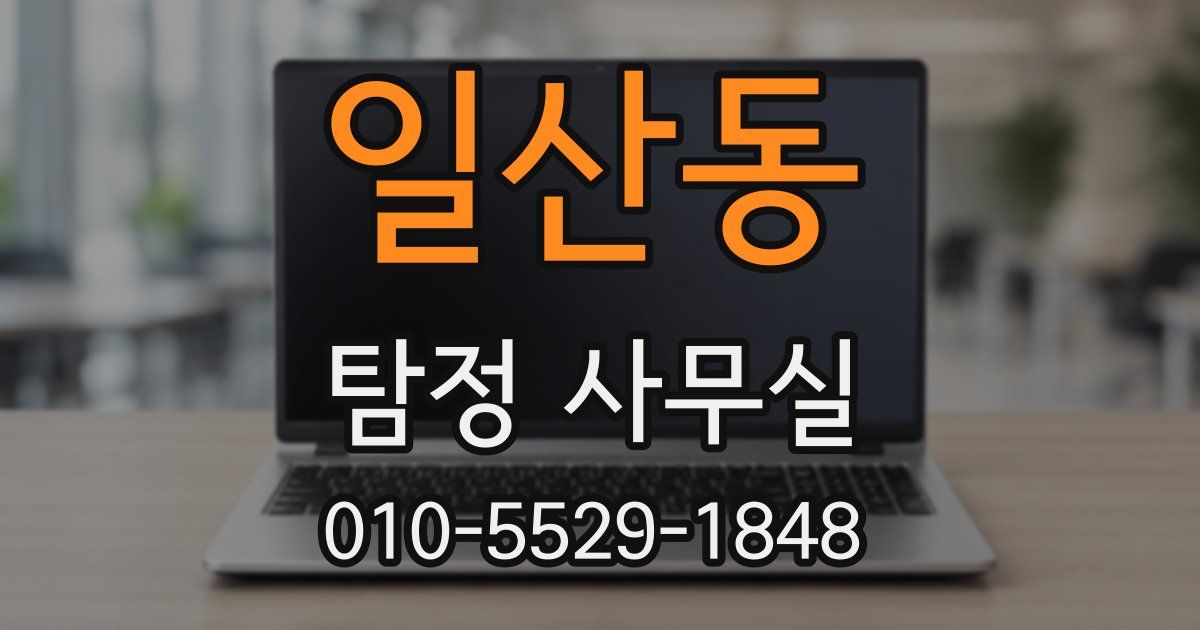 일산동 탐정 사무실