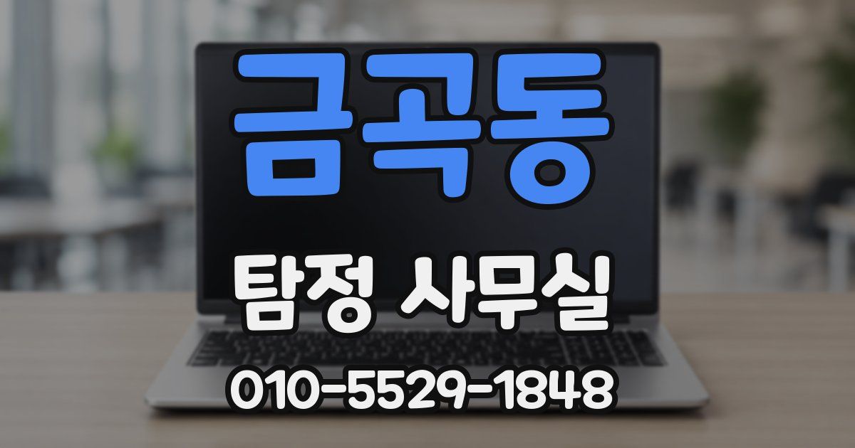 금곡동 탐정 사무실