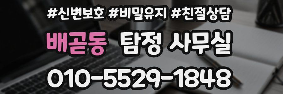 배곧동 탐정 사무실