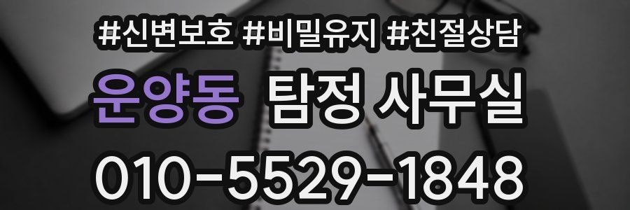 운양동 탐정 사무실