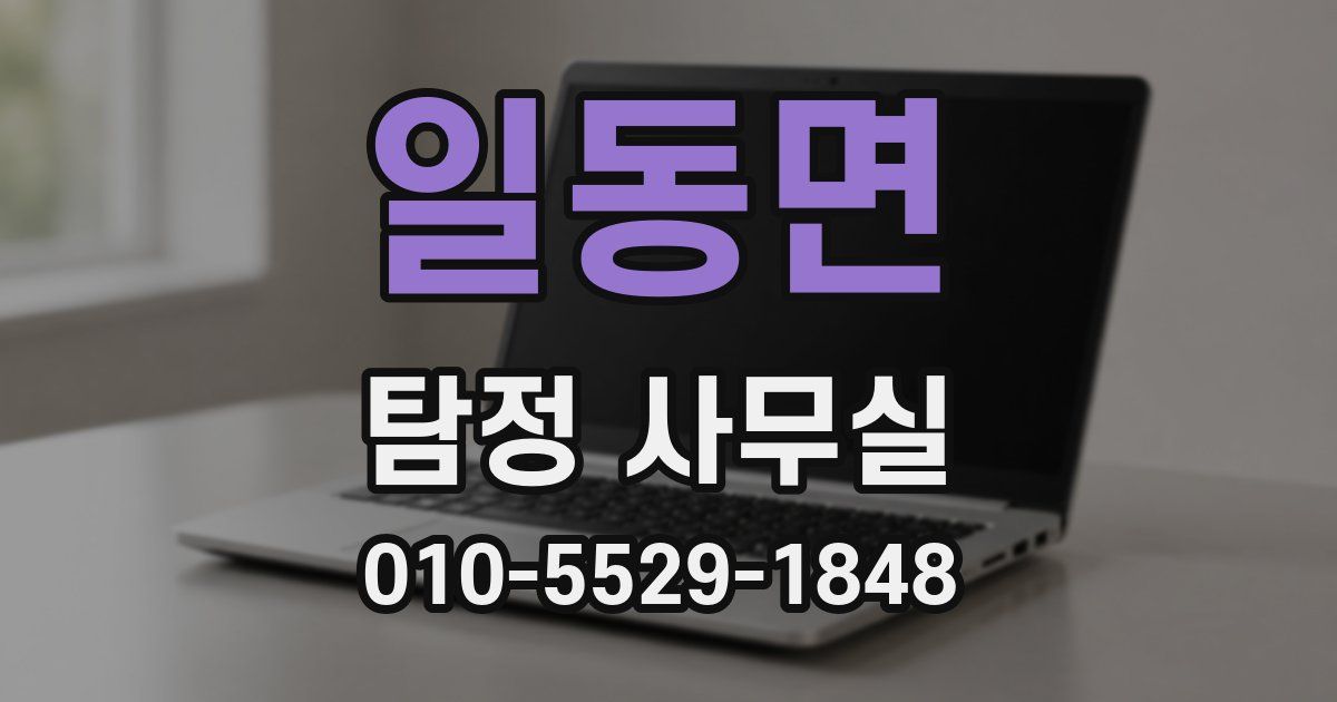 일동면 탐정 사무실