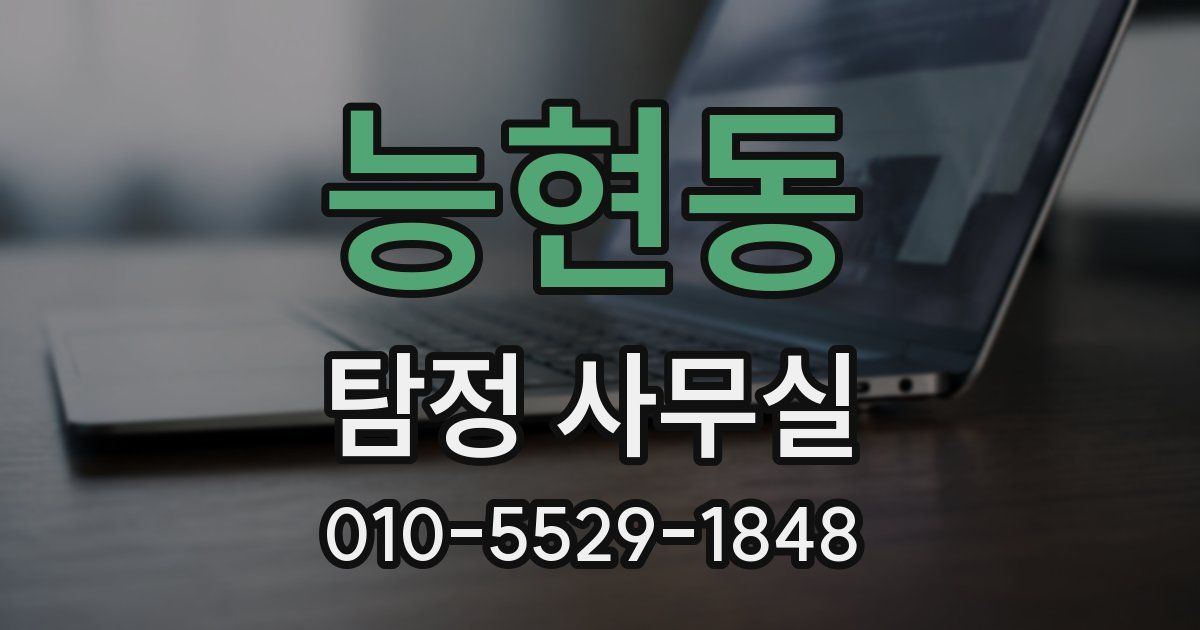 능현동 탐정 사무실