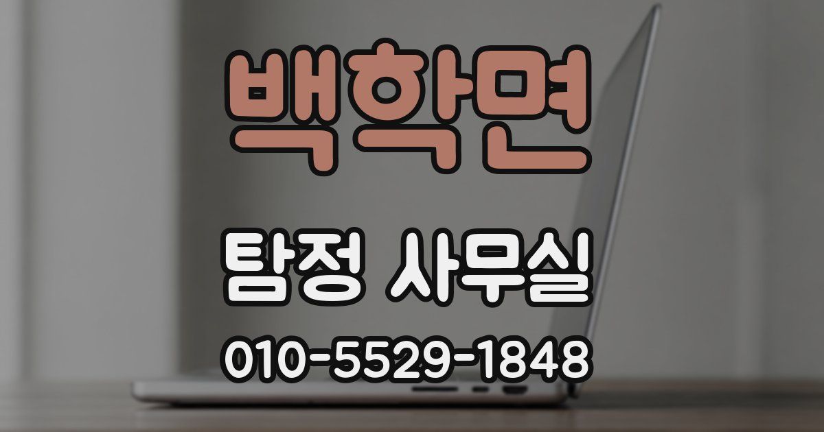 백학면 탐정 사무실