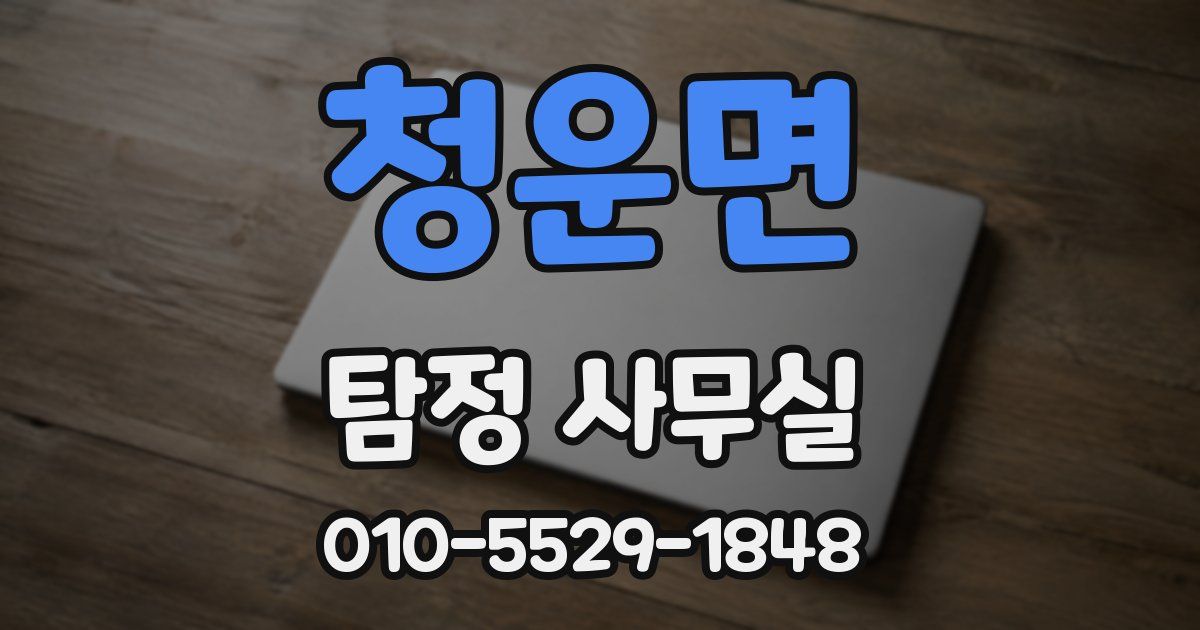 청운면 탐정 사무실
