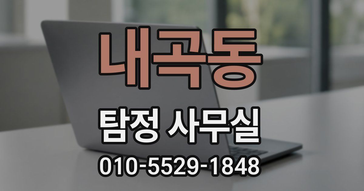 내곡동 탐정 사무실