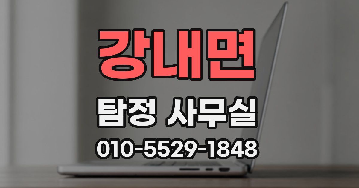 강내면 탐정 사무실