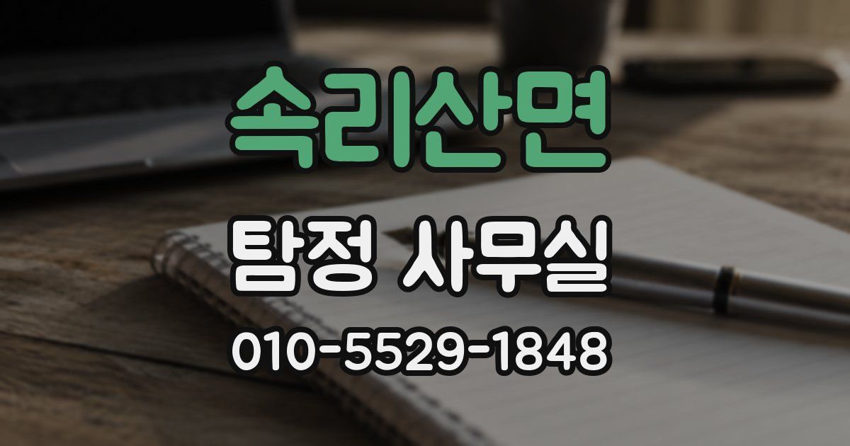 속리산면 탐정 사무실