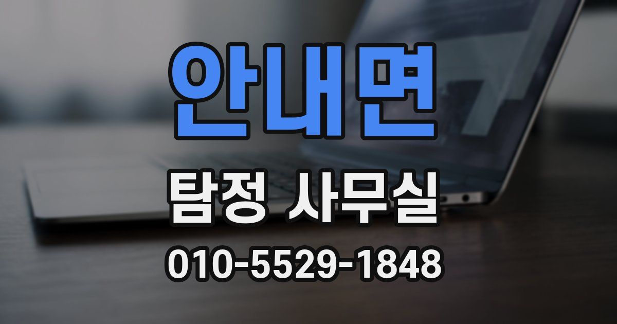 안내면 탐정 사무실