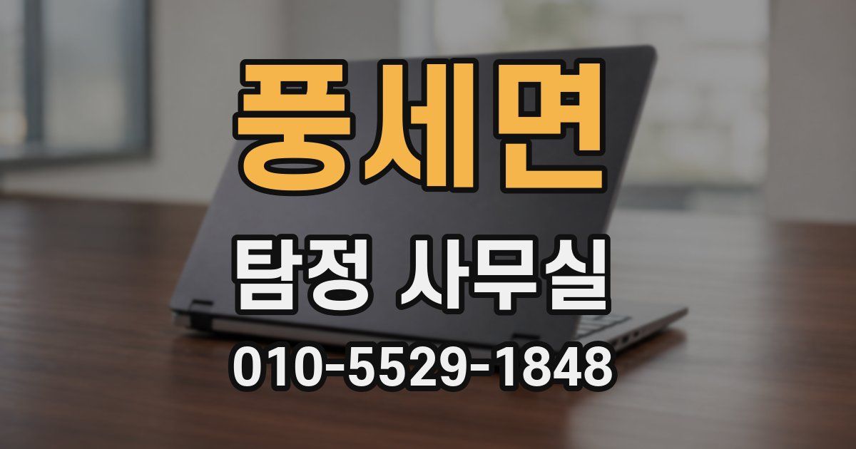 풍세면 탐정 사무실