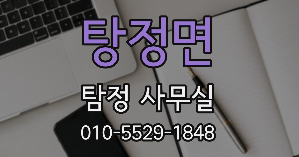 탕정면 탐정 사무실