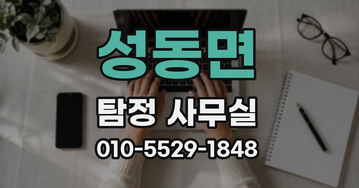 성동면 탐정 사무실