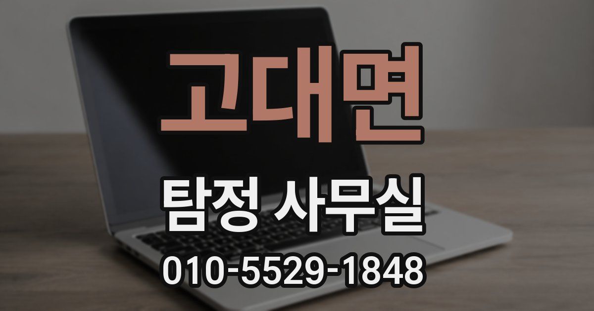 고대면 탐정 사무실