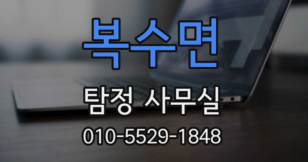 복수면 탐정 사무실