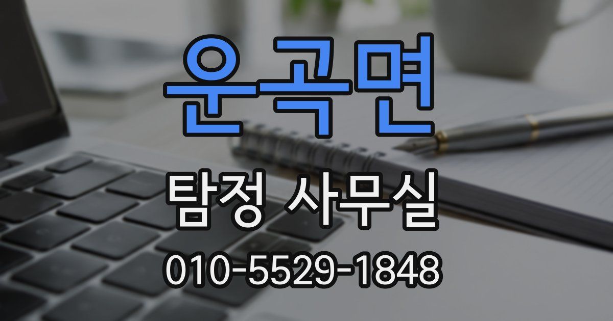 운곡면 탐정 사무실