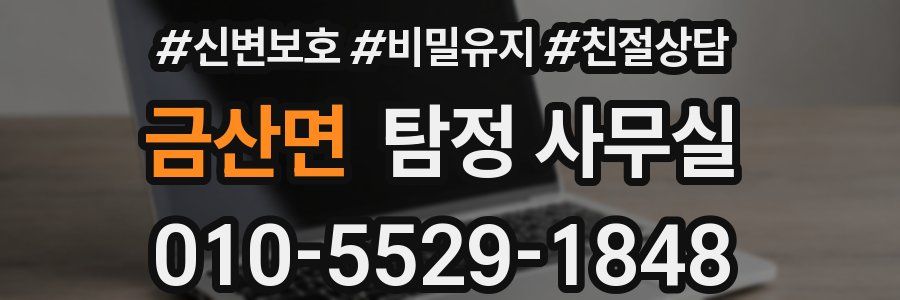 금산면 탐정 사무실