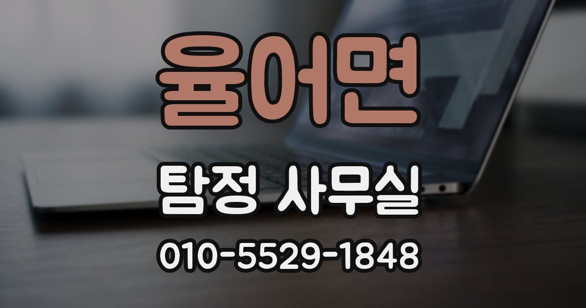 율어면 탐정 사무실